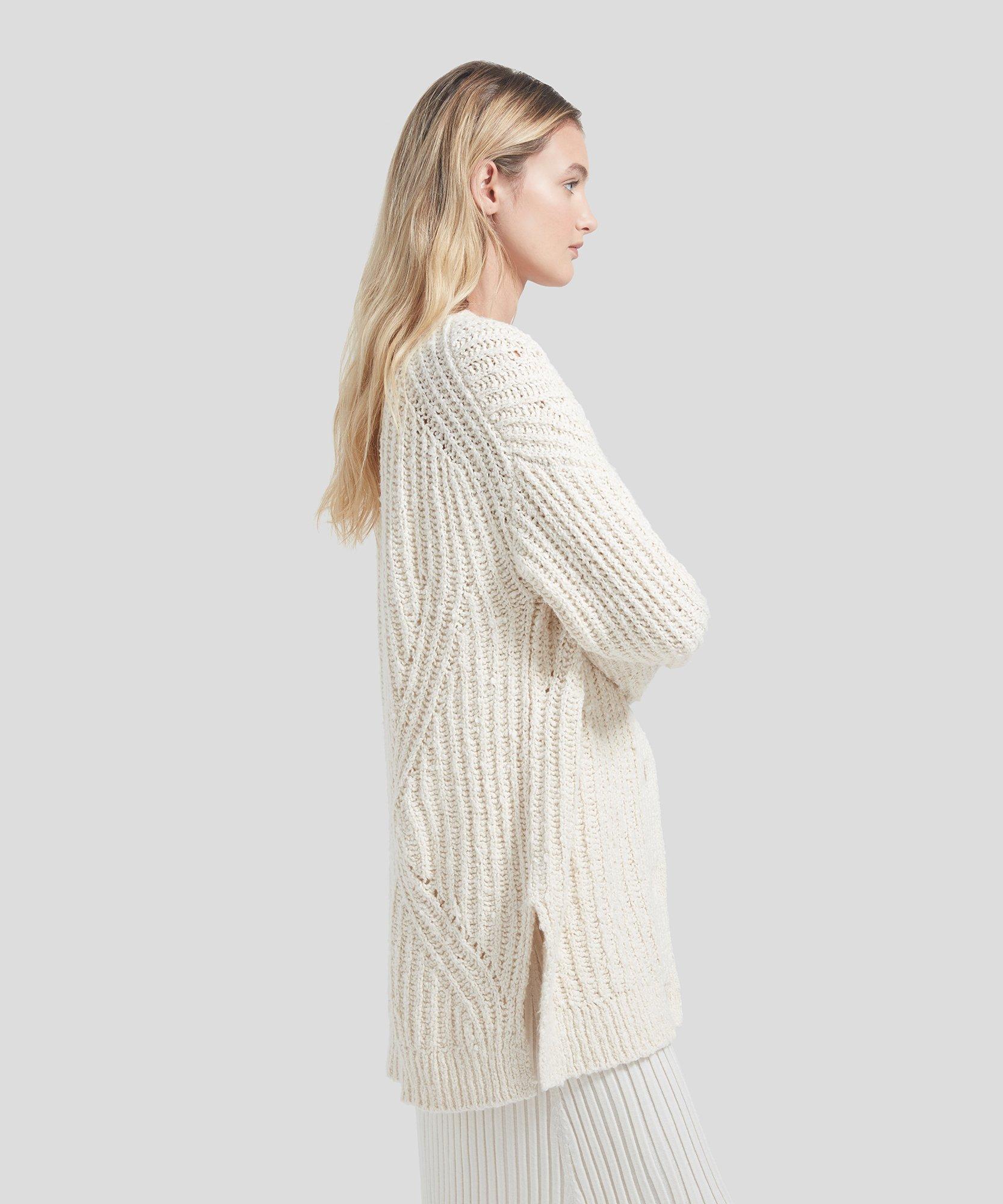 oatmeal chunky knit cardigan