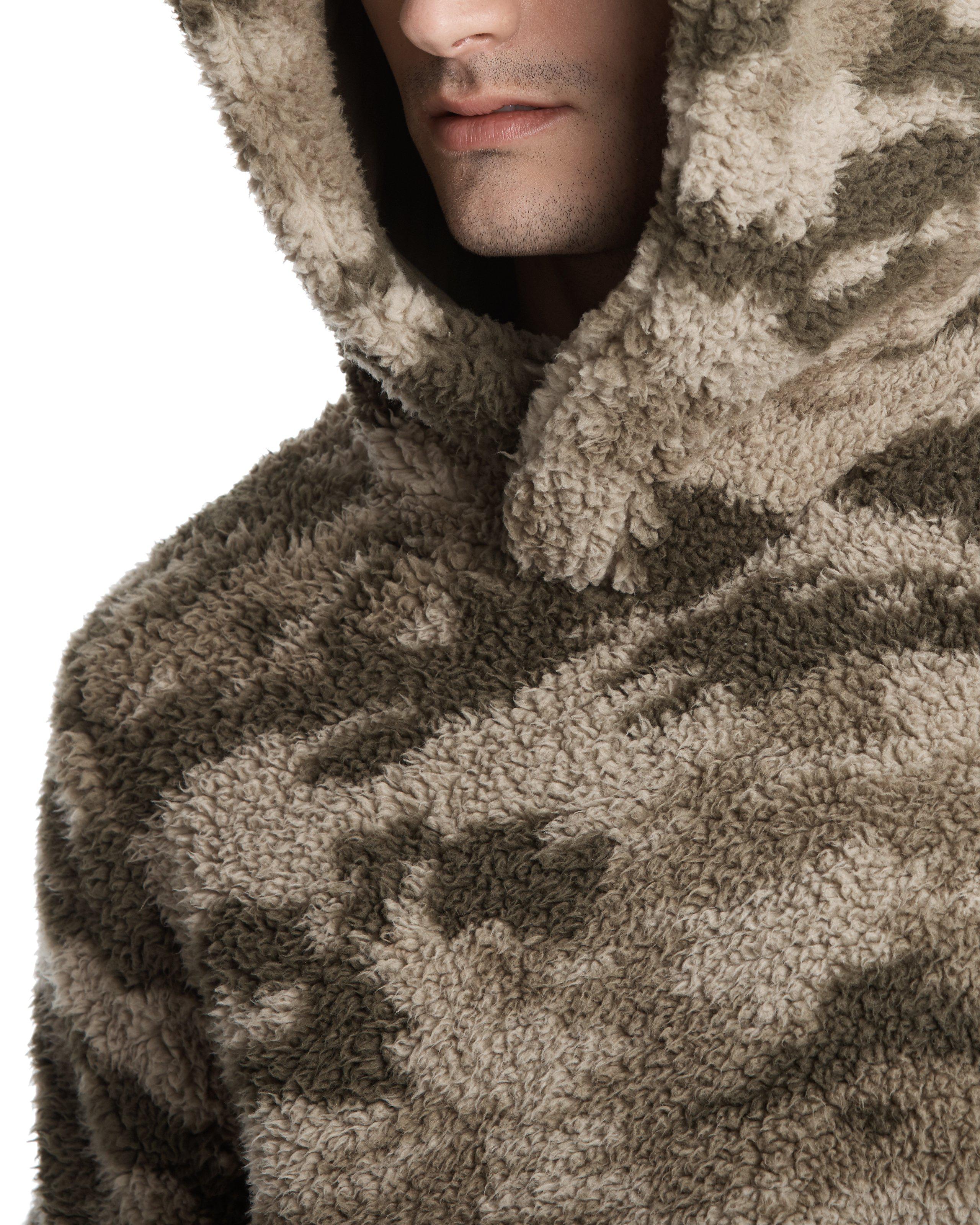 camo sherpa hoodie