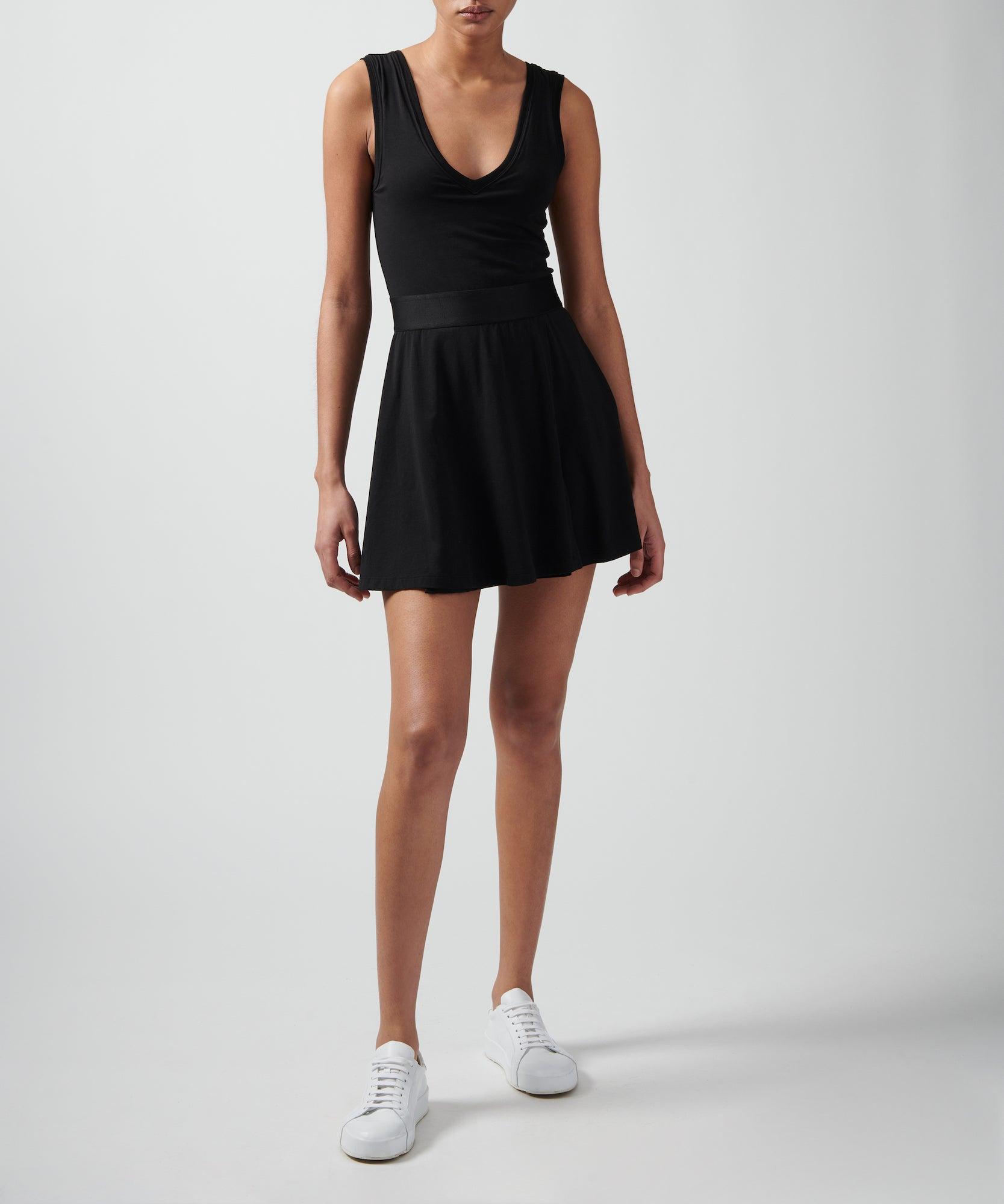 ATM Pima Cotton Tennis Dress in Black Lyst