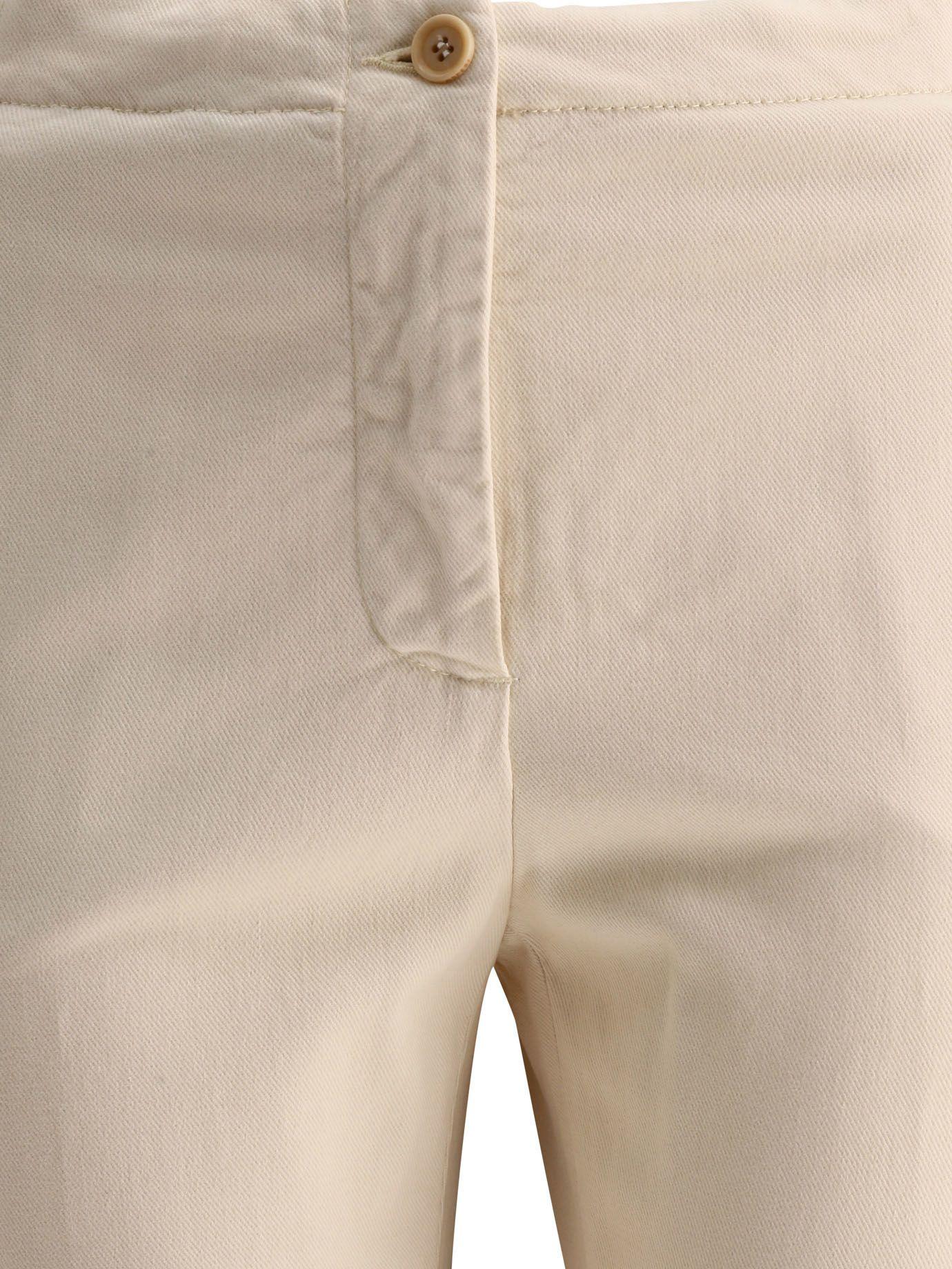 Aspesi Brushed Cotton Trousers in Beige Natural - Save 37% Womens Trousers Slacks and Chinos Aspesi Trousers Slacks and Chinos 
