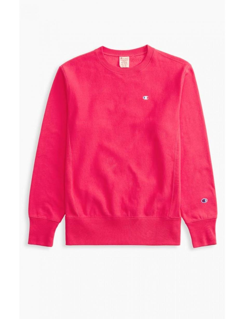Champion Fleece Reverse Weave Crewneck Sweatshirt Bright Neon Pink for Men  - Lyst