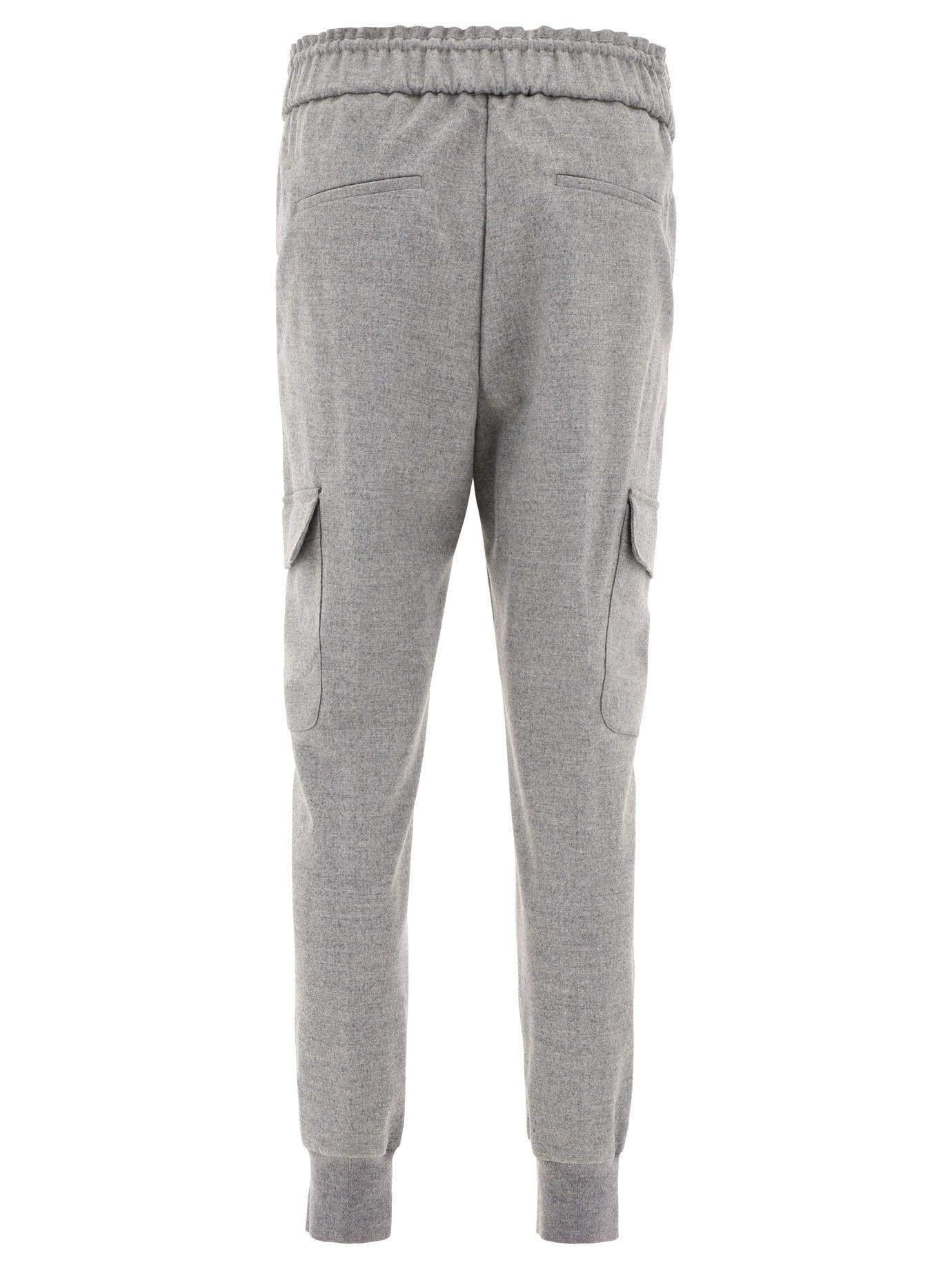 Grey Peserico Joggers With Drawstring in Grey Womens Trousers Slacks and Chinos Slacks and Chinos Peserico Trousers 