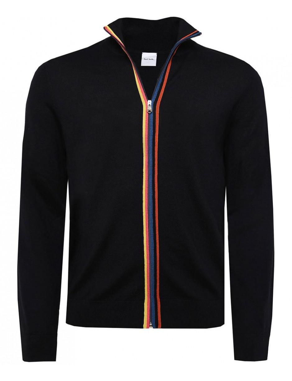 Merino Wool Artist Stripe Cardigan 