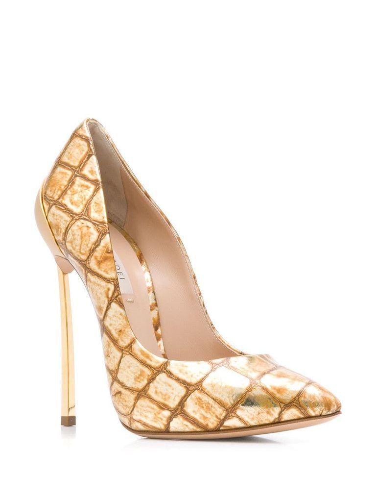 gold leather sandals