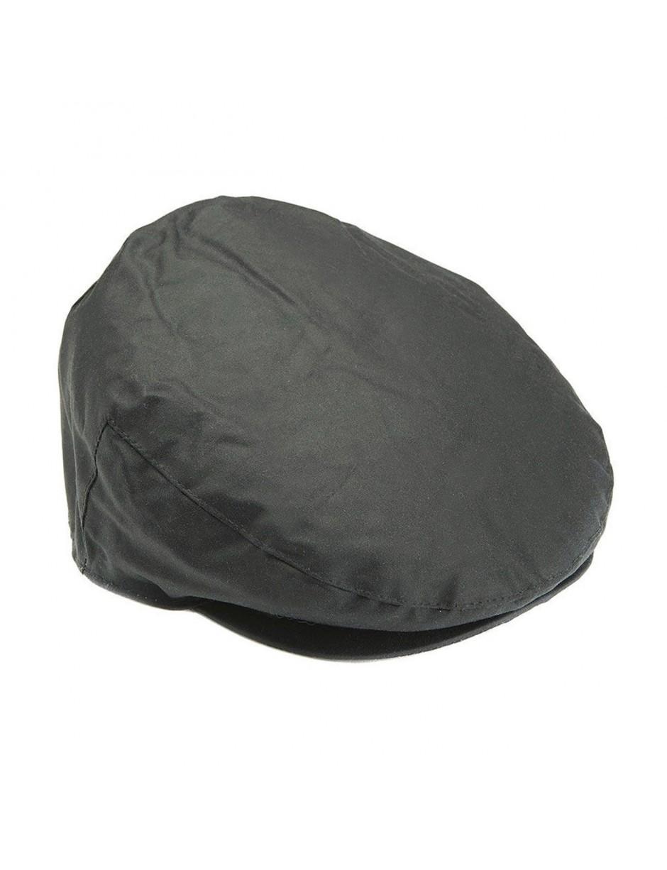 barbour flat cap black