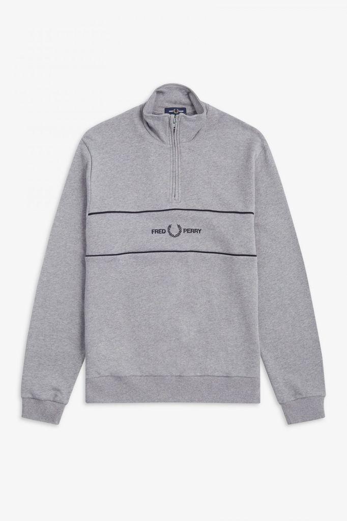 fred perry woven panel sweatshirt