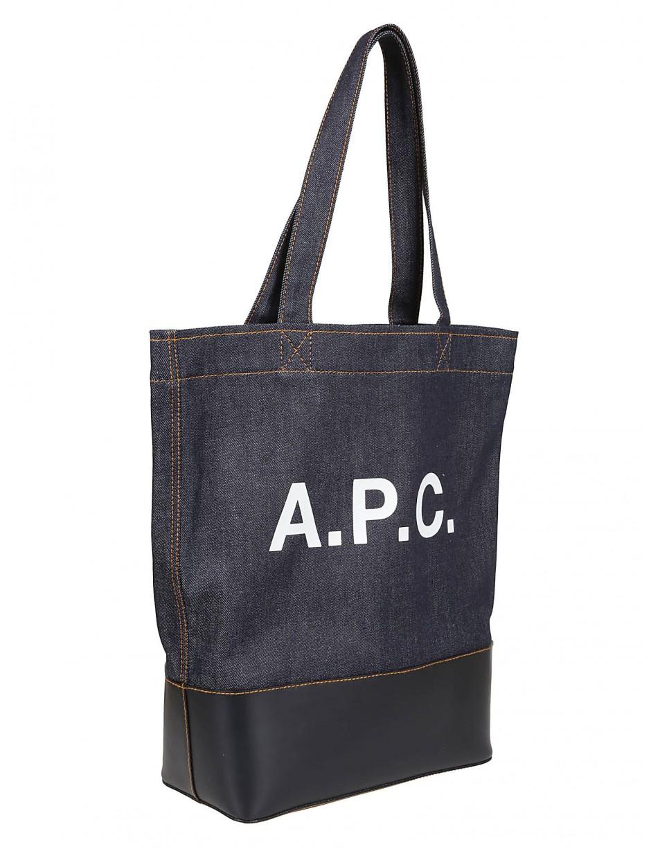 A.P.C. Mini Axelle Tote Bag in Blue | Lyst