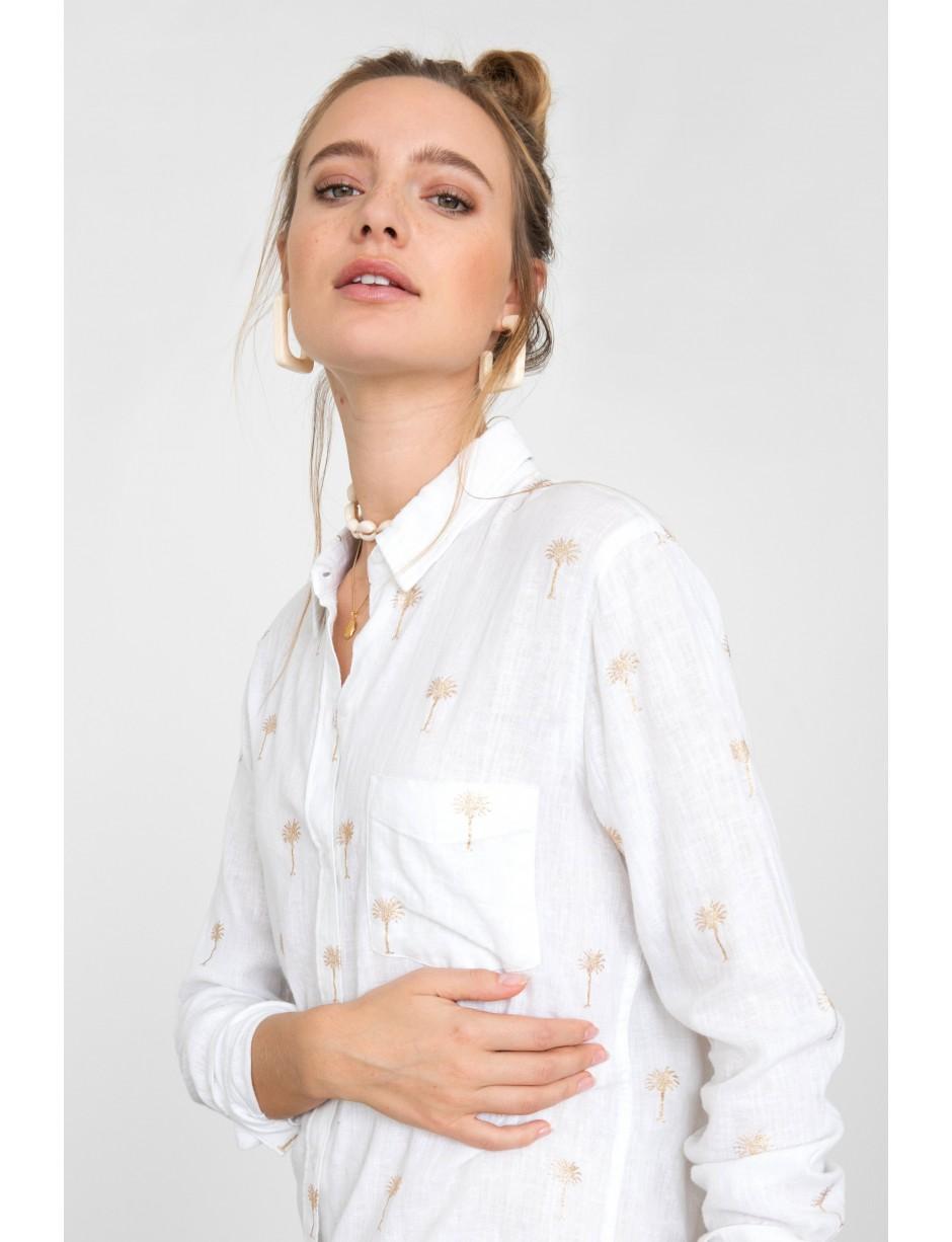 Rails Linen Charli White Palm Tree 