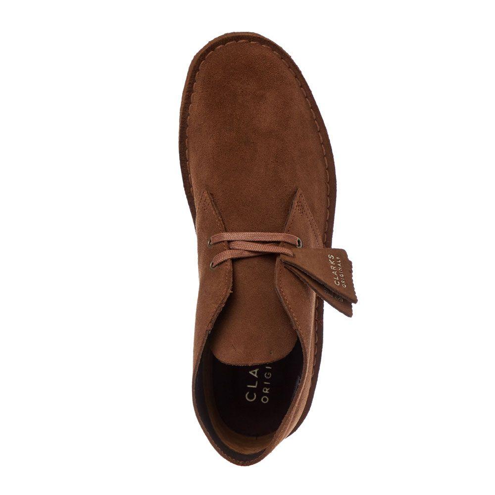 clarks desert boot cola suede