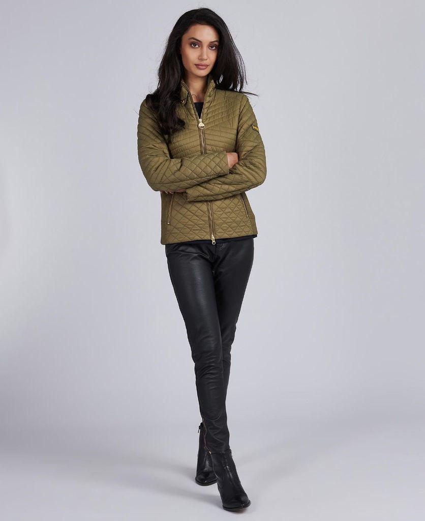 brown barbour quilted jacket ladies