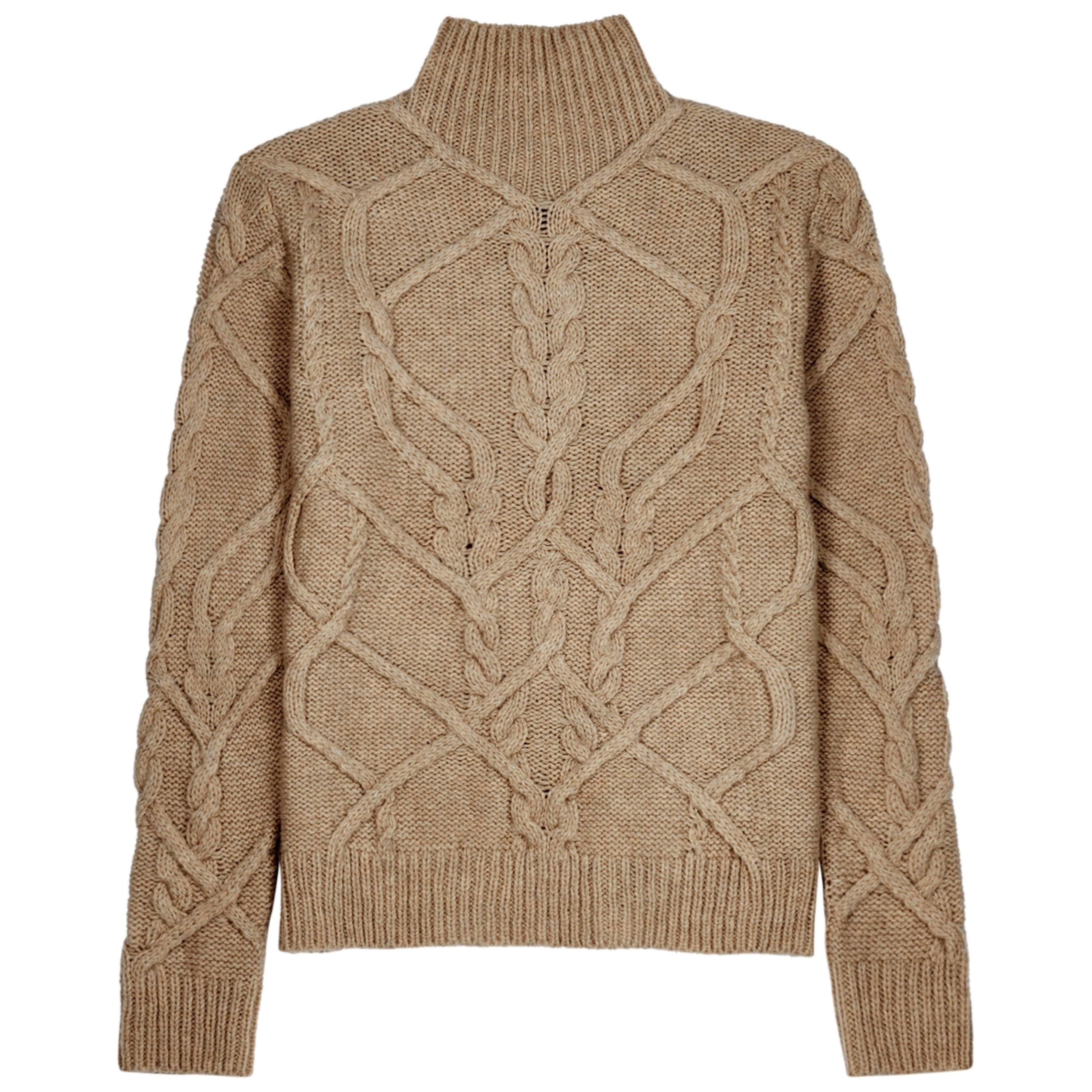 Dries Van Noten Tibeau Stone Cable-knit 