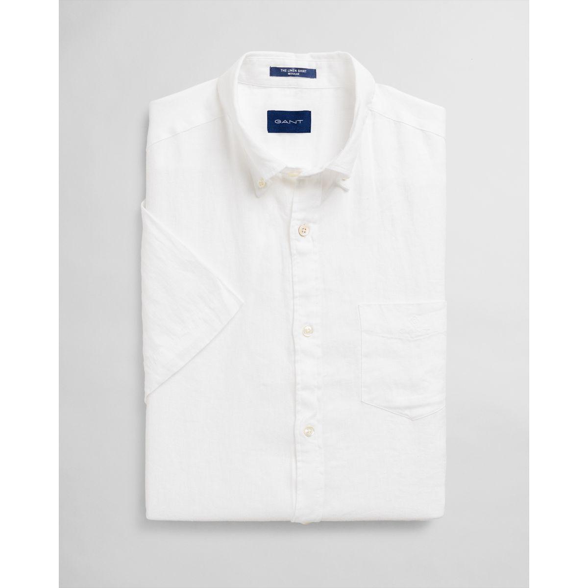 GANT Regular Fit Short Sleeve Linen 