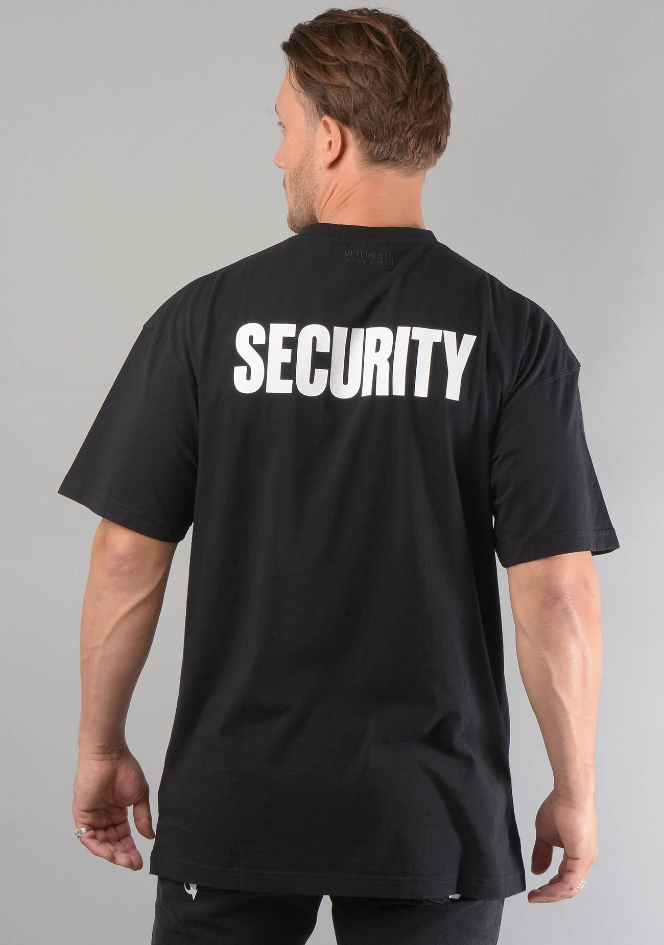 Vetements Cotton Security T-shirt in 