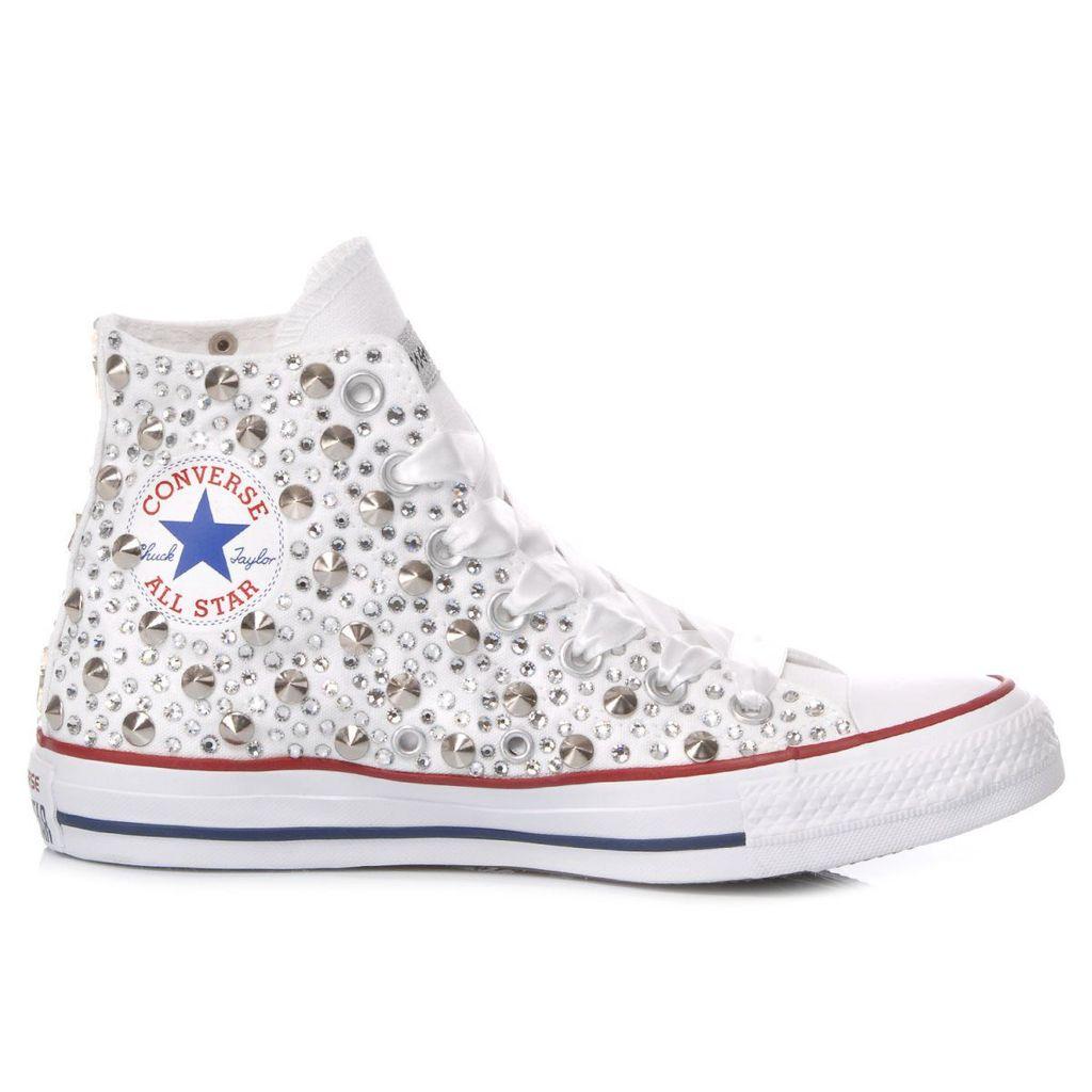 Converse Chuck Taylor All Star - Hi Top - Studs, Stars & Crystals - Limited  Edition in White - Lyst