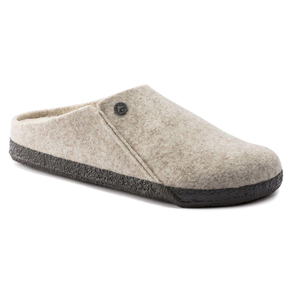 gray shearling birkenstock