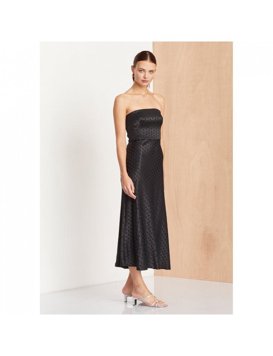 bec and bridge white strapless dress