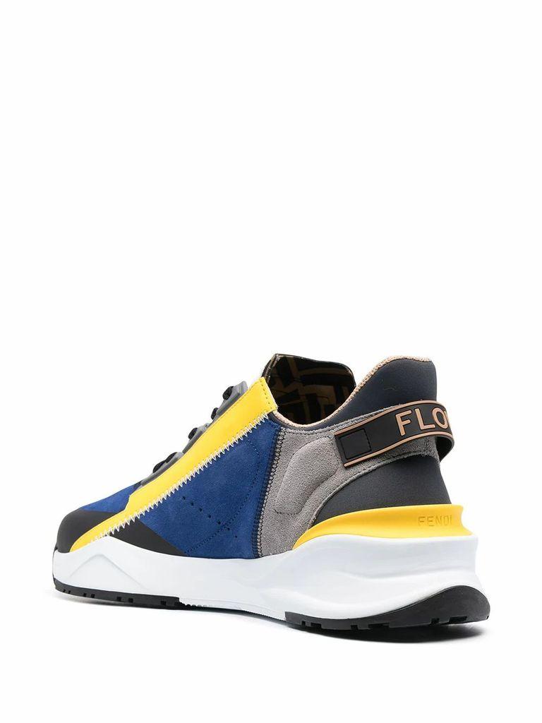 Fendi Men's 7e1392tc0f1d0p Blue Leather Sneakers for Men - Lyst
