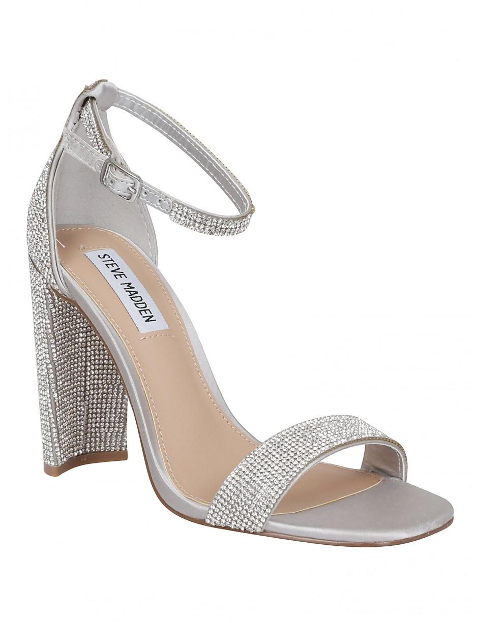 Steve Madden Heels in Silver (Metallic) - Lyst