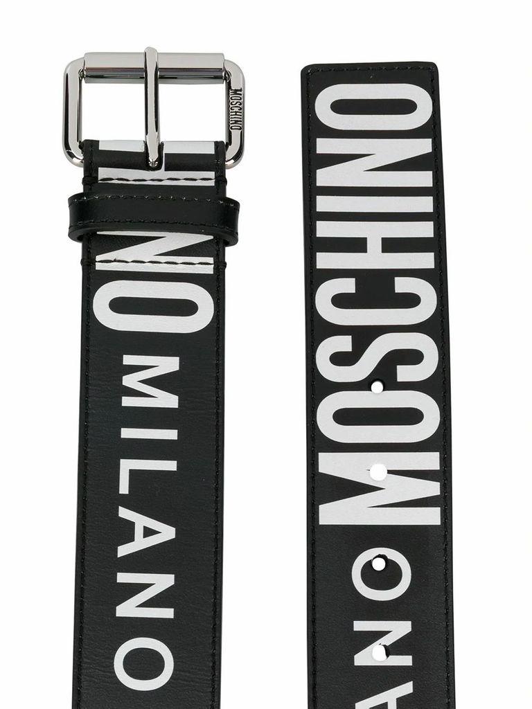 Moschino Men's A802280101555 Black Leather Belt for Men - Lyst