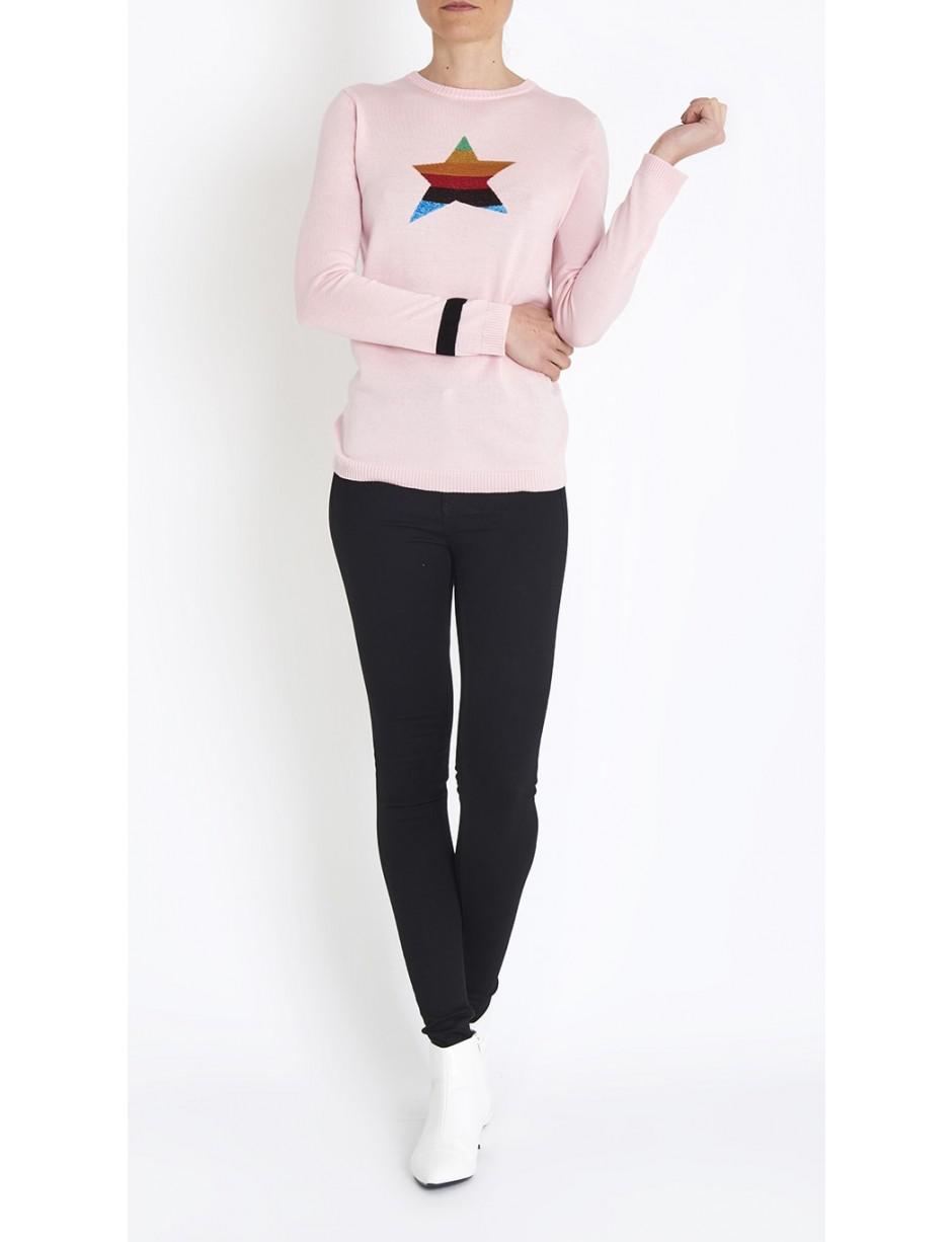 Bella Freud Wool Star Sweater Rainbow 
