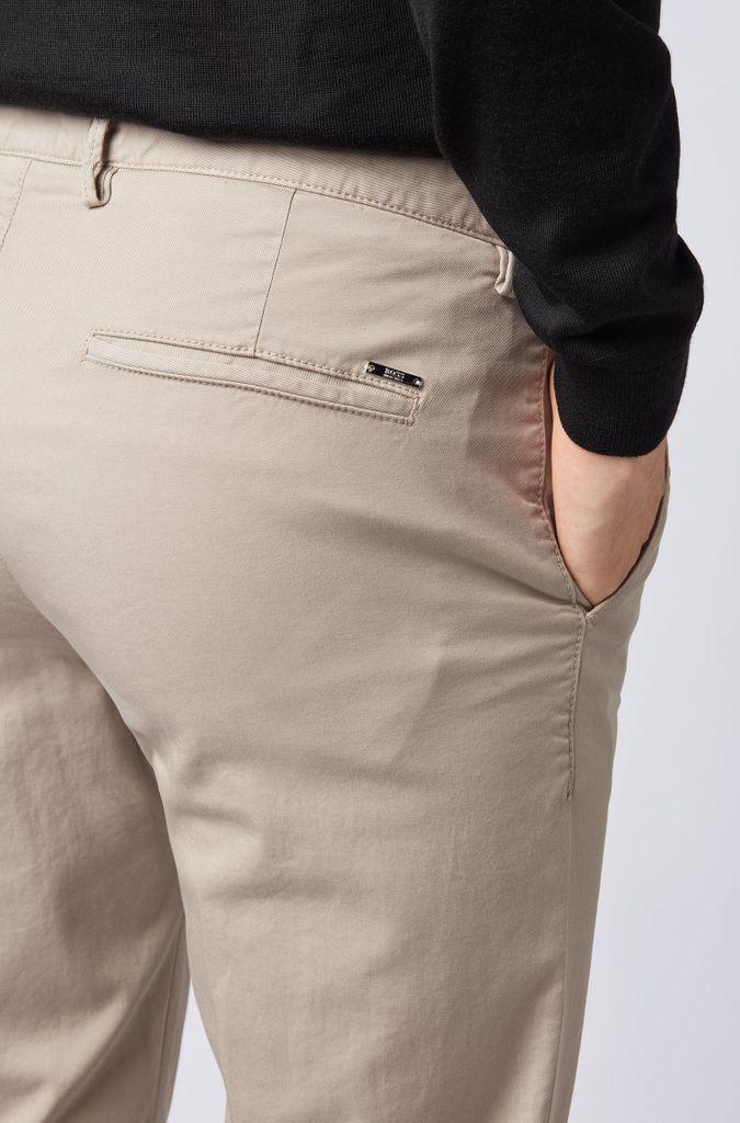 HUGO BOSS Rice3-d Beige Slim-fit Chinos 