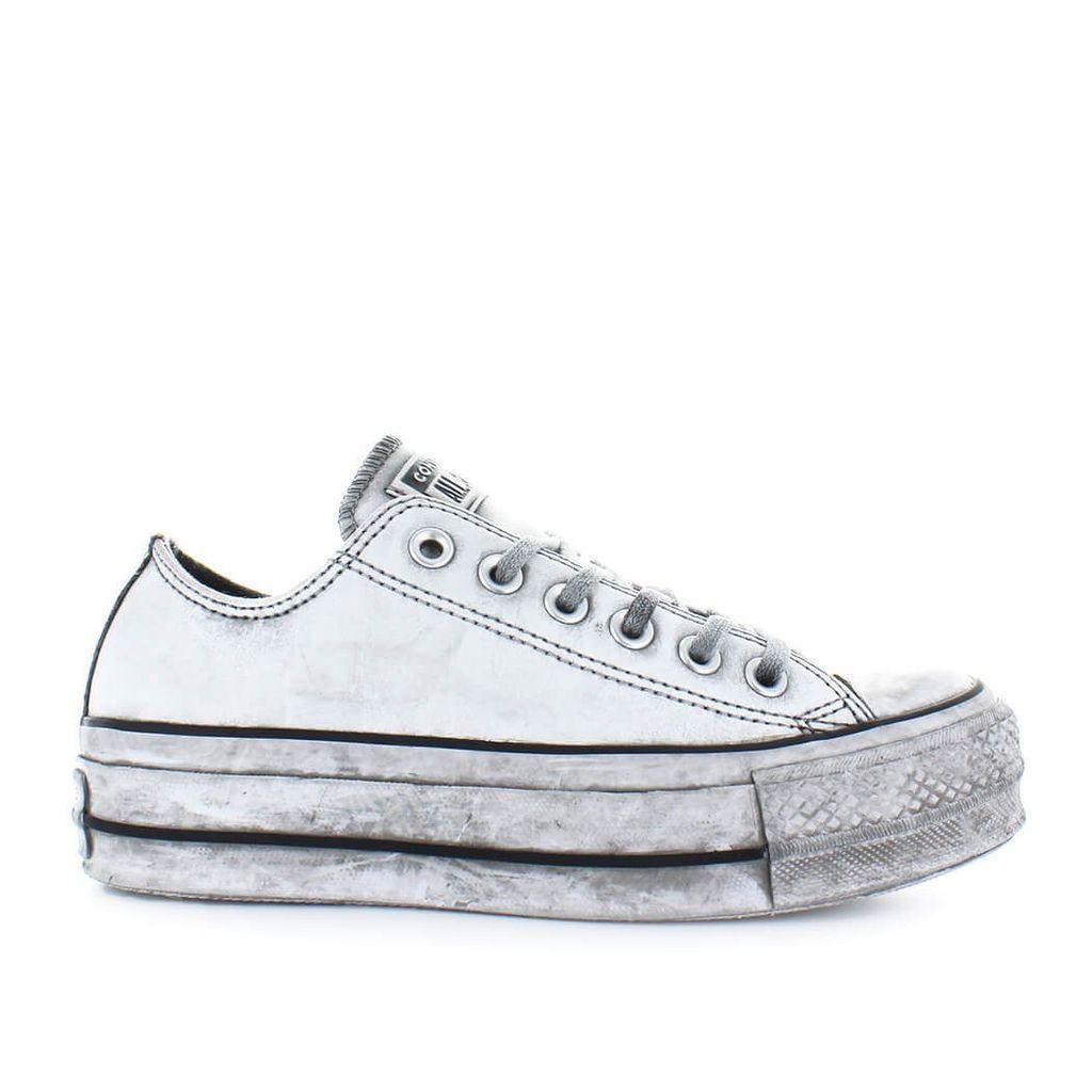 Converse Leather Shoes All Star Platform White Smoke In Sneaker ... كاديلاك سي تي