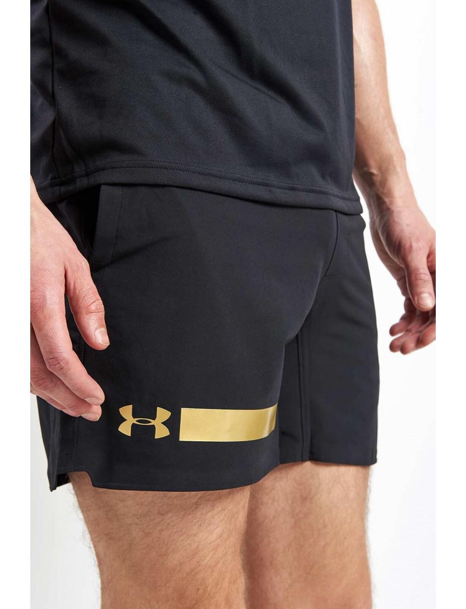 black and gold under armour shorts