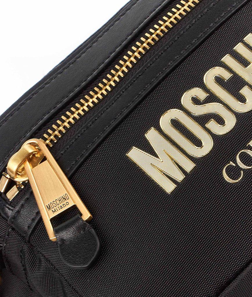 Moschino Women's B770682051555 Black Synthetic Fibers Belt Bag - Lyst