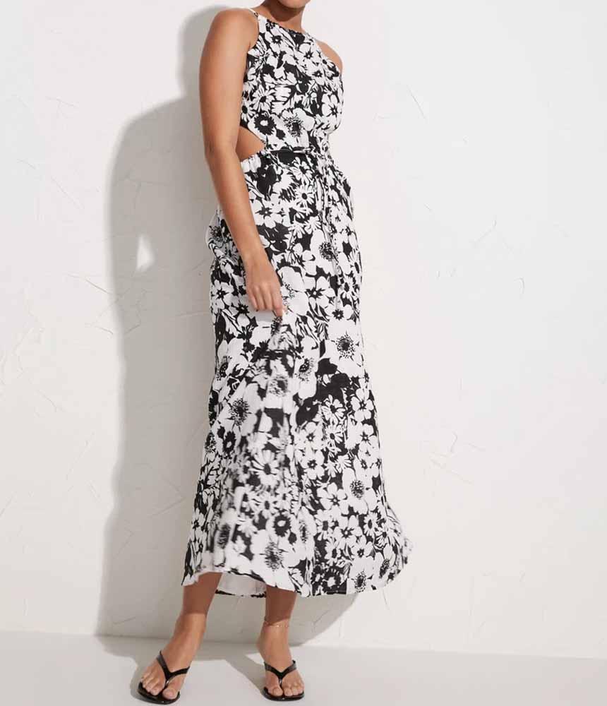 Brand Linen La Piedra Maxi Dress 