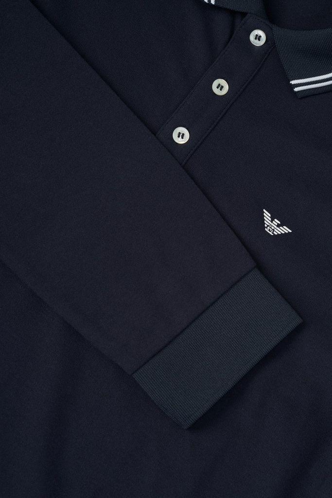 mens armani long sleeve polo