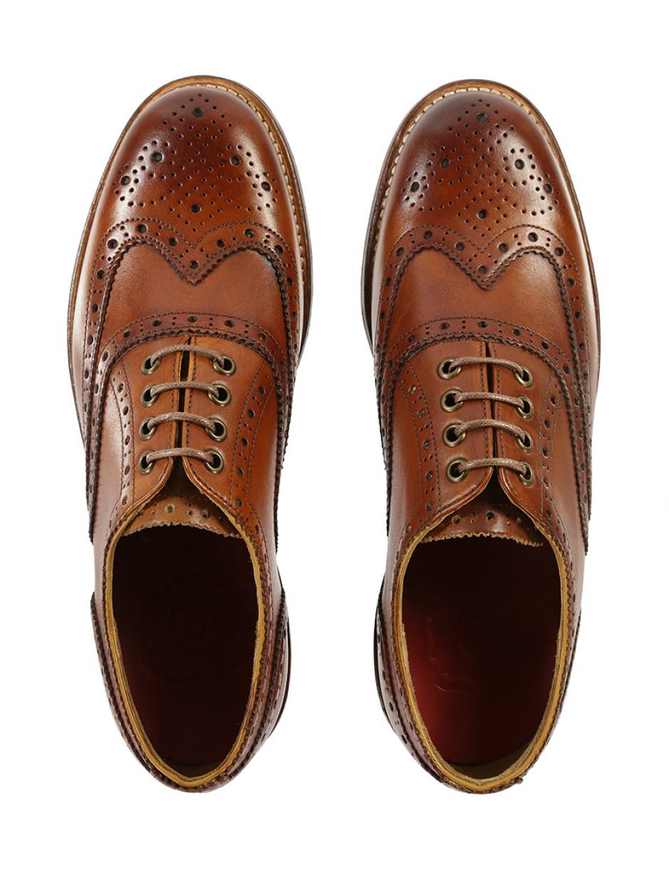 Grenson Women�s Rose Oxford Brogue Shoes in Brown Lyst