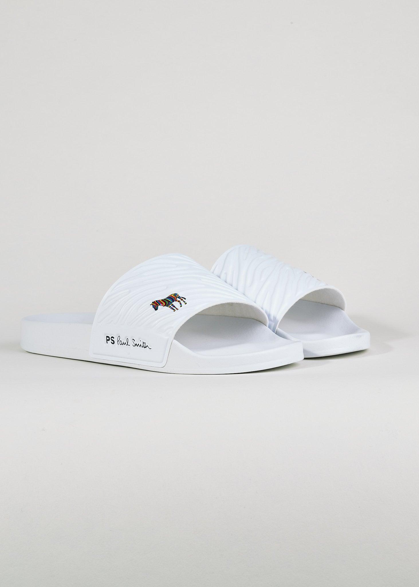 Paul Smith Summit Slides in White for 
