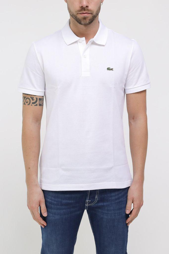 white lacoste polo shirt