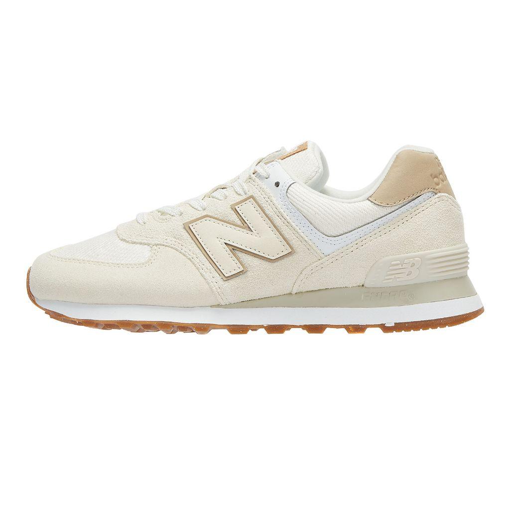 New Balance 574 / Tan Trainers in White | Lyst