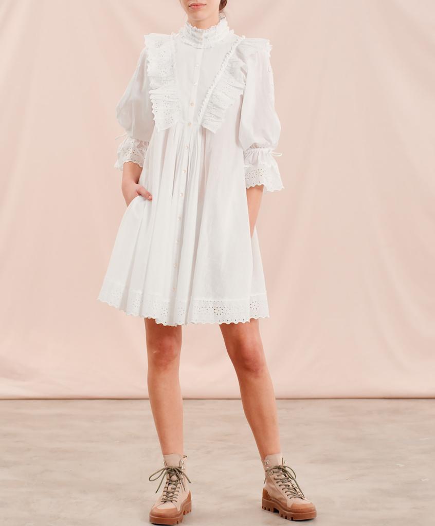 Cotton slub shift dress Clearance