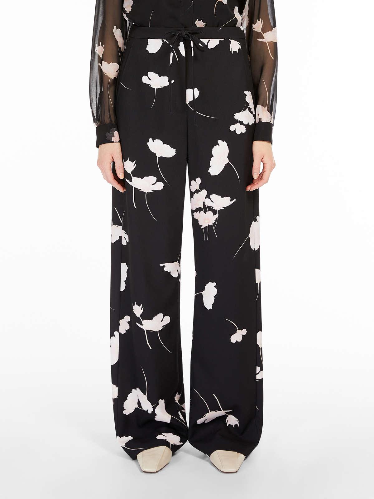 Max Mara Studio Trousers in Black | Lyst