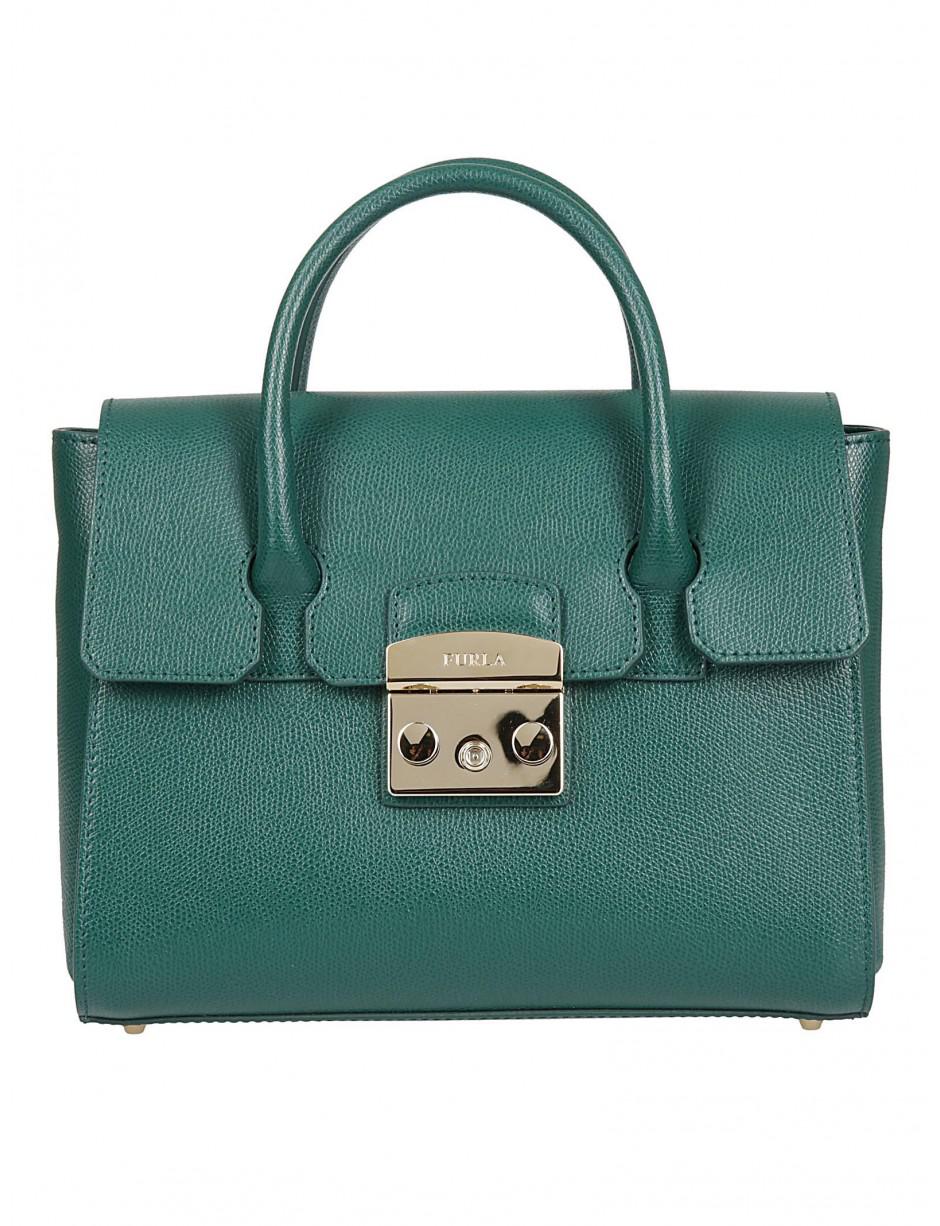 Furla Suede Shoulder Bag In Green Lyst