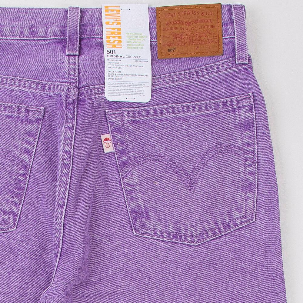 Denim 501 Crop Botanical Lavender Jeans 