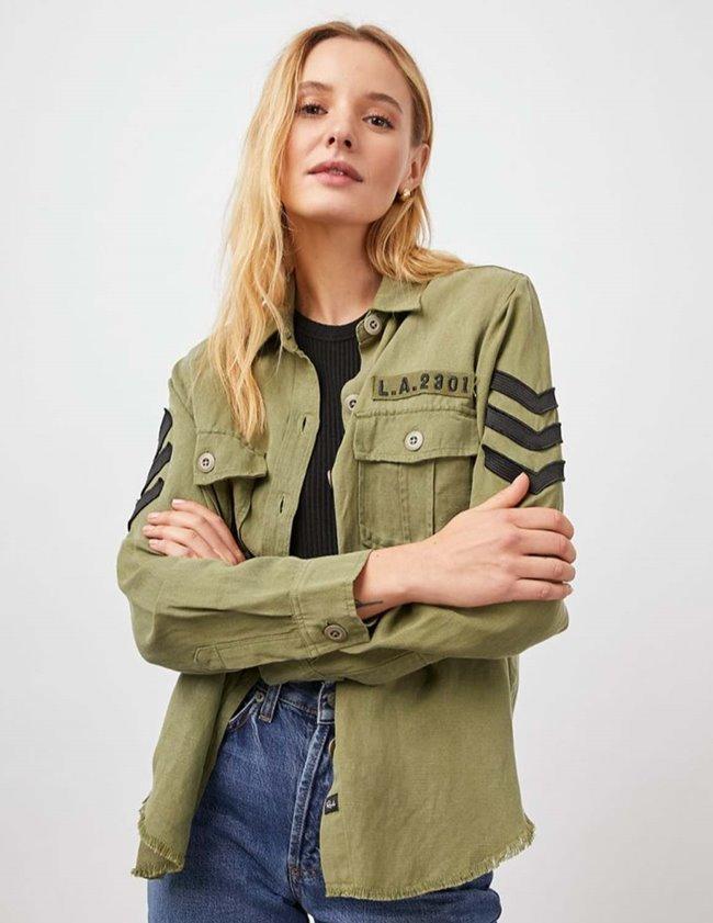 Rails Loren Shirt - Olive Military in 