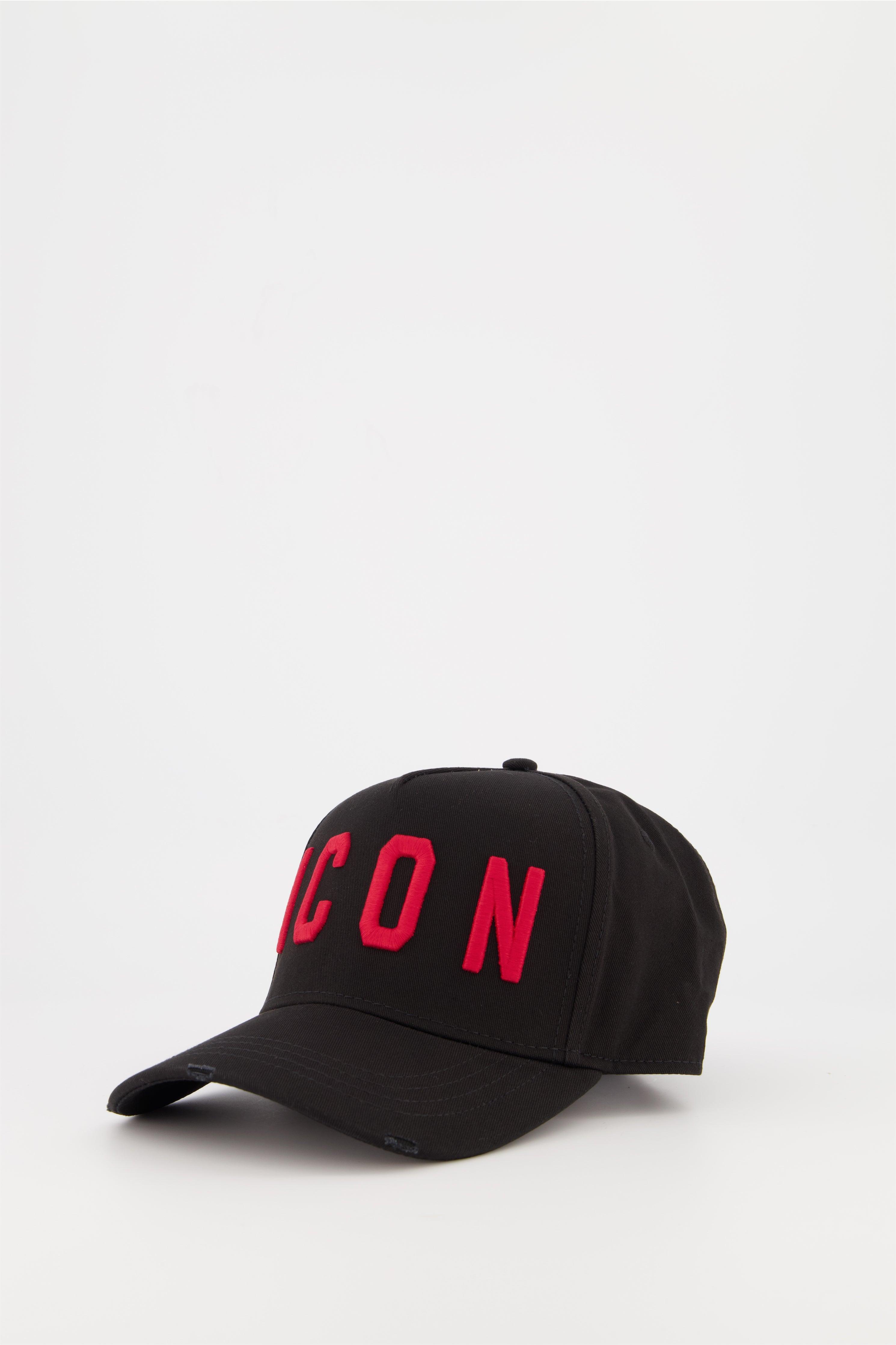 DSquared² Mens Black \u0026 Red Icon Cap for 