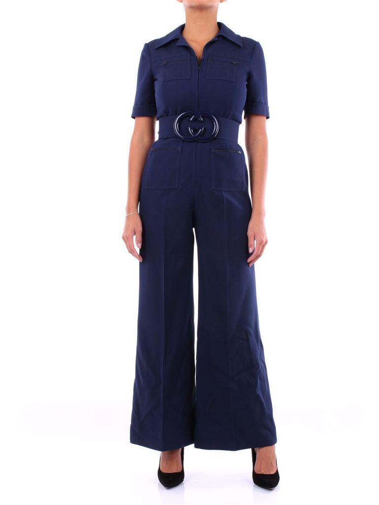 Gucci Wool Overalls Overalls Women Blue | Lyst