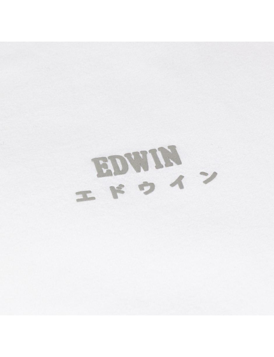Edwin Logo Chest Tshirt White in White for Men Lyst