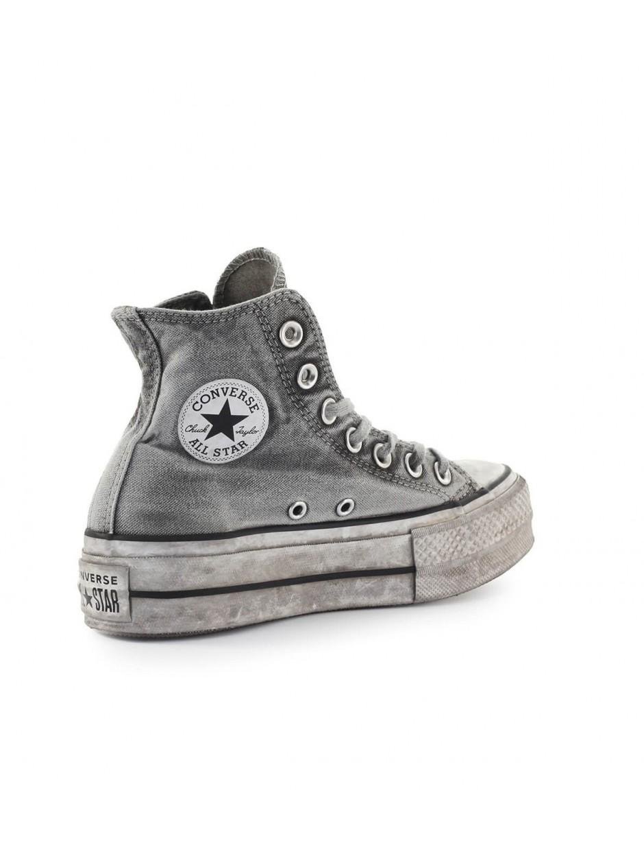 Converse Canvas All Star Chuck Taylor Smoked Grey Sneaker in Gray - Lyst