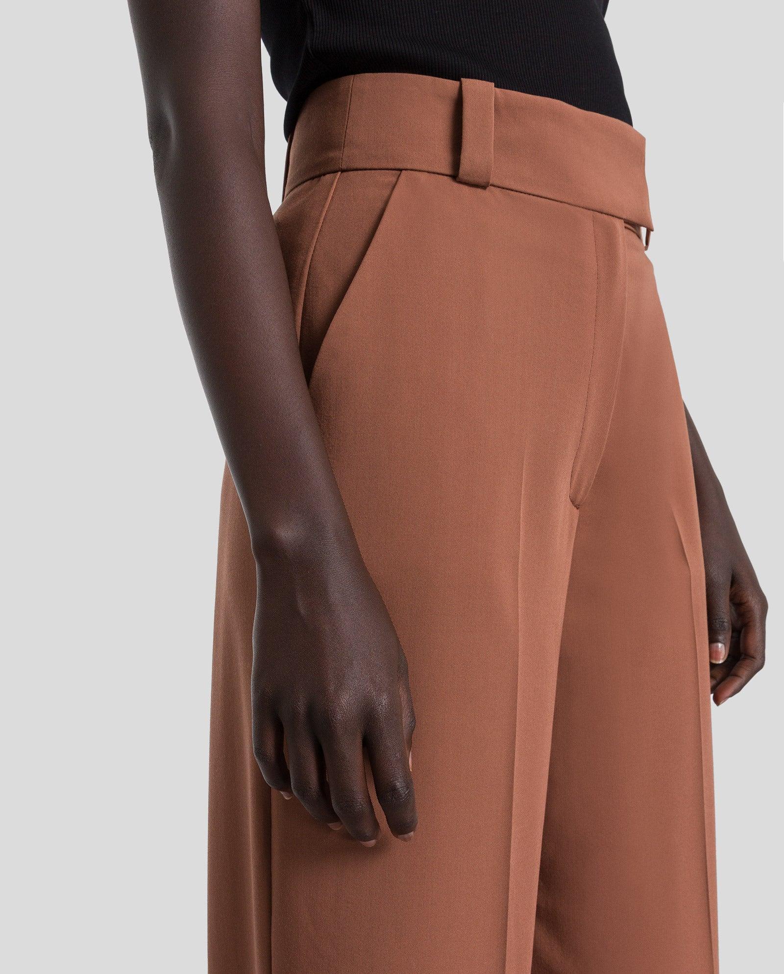 Slacks and Chinos Wide-leg and palazzo trousers IVY & OAK Synthetic Peony Rose Trousers in Brown Womens Clothing Trousers 