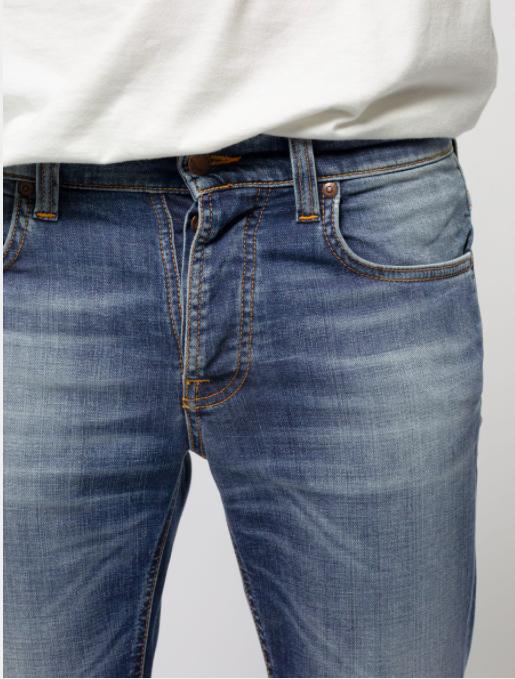  Grim Tim Blue Beat100% Organic Denim Details about   new Nudie Mens Slim Fit Jeans 