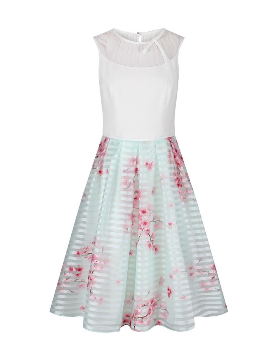 idola soft blossom full skirted dress