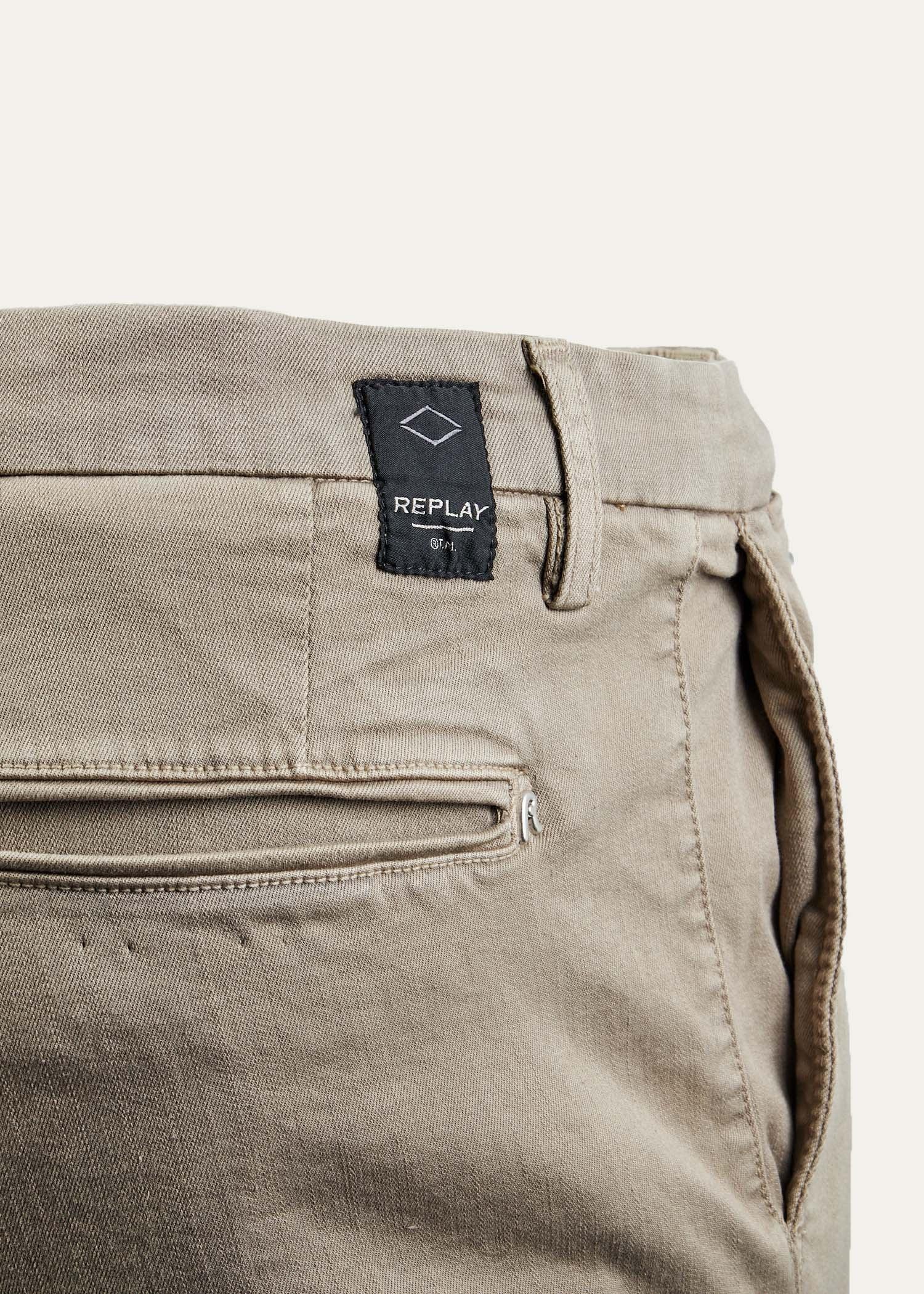 Replay Cotton Benni Hyperflex Short In 