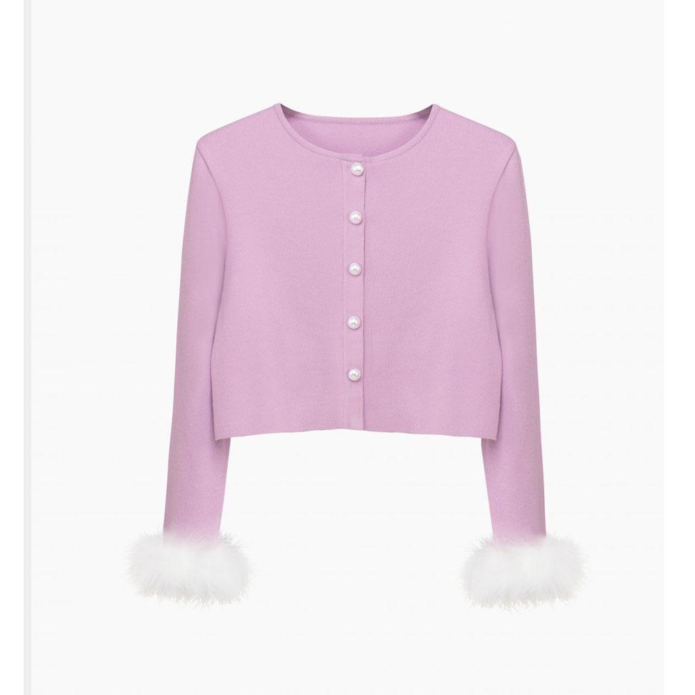 lilac cardigan