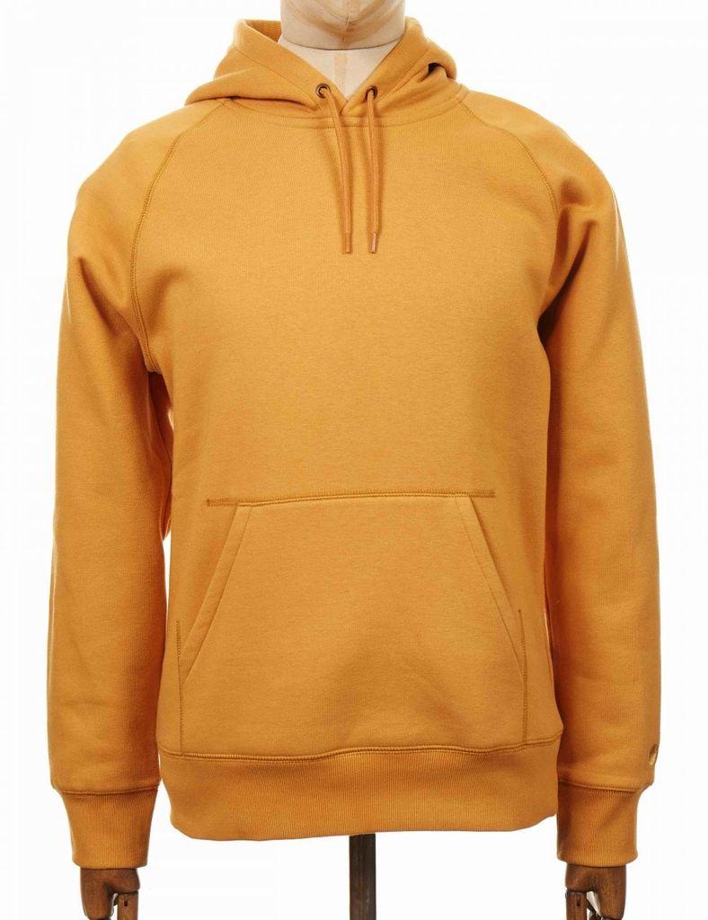 Carhartt Cotton Wip Chase Hooded Sweatshirt - Winter Sun Colour: Winter ...