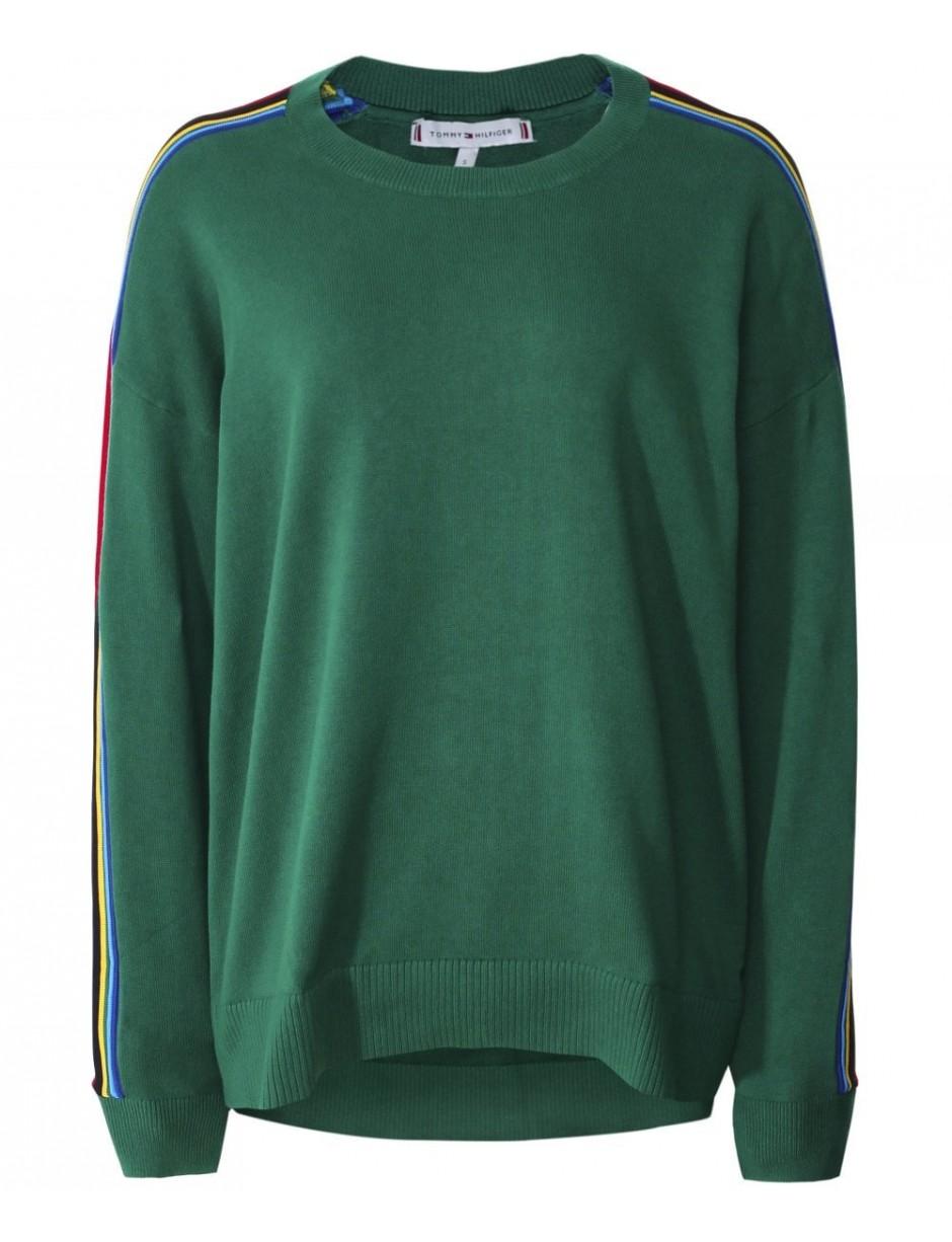 tommy hilfiger tape jumper